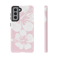 "The Classic Hibiscus"  Phone Case - Distressed Pink