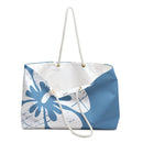 "The Classic Hibiscus" Beach Bag - Distressed Blue
