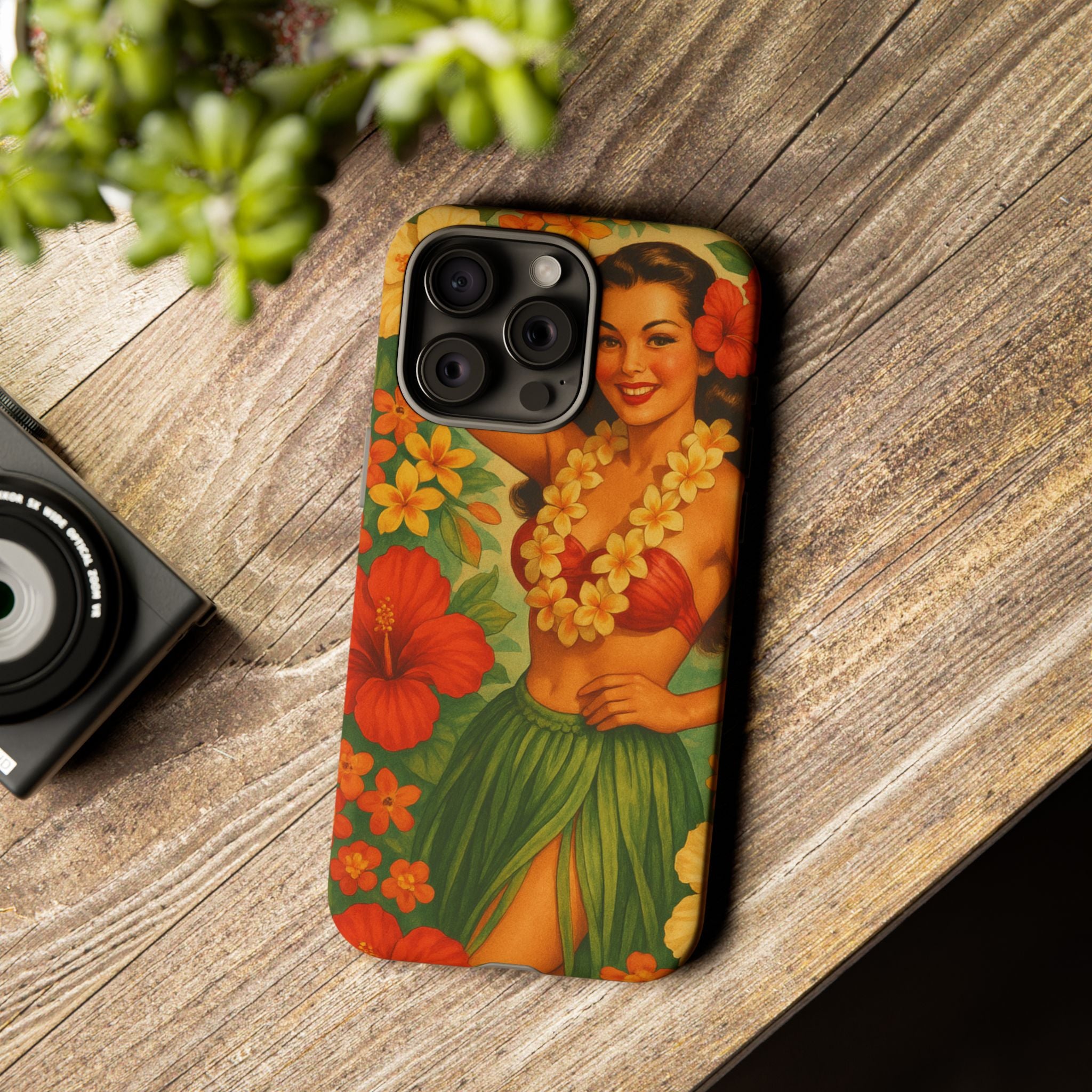 “Vintage Hula Bloom” Phone Case