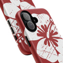 "The Classic Hibiscus" Phone Case -  Destressed Red