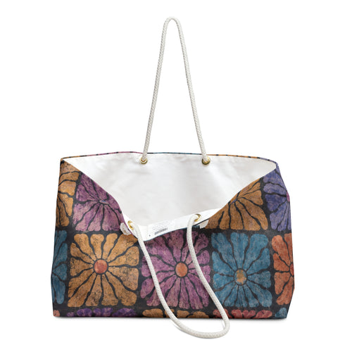 Boardwalk Bloom Weekender Bag – Floral Beach Tote for Weekend Getaways
