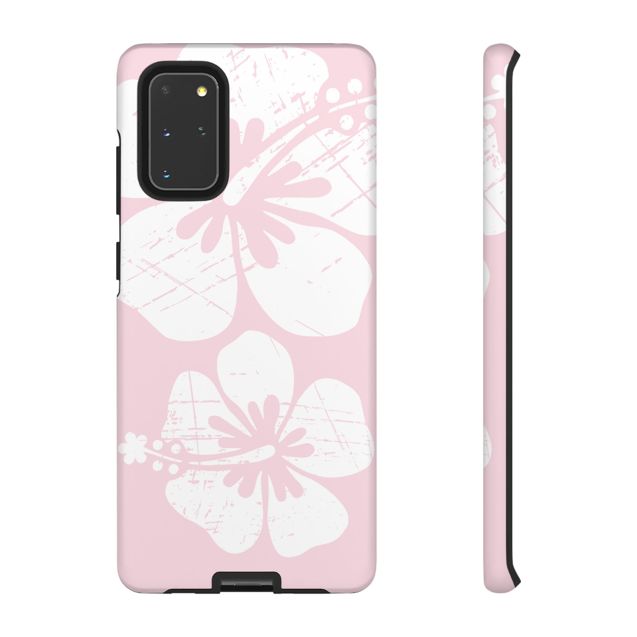 "The Classic Hibiscus"  Phone Case - Distressed Pink