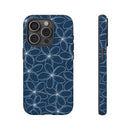 "Plumeria" Phone Case - Blue and White