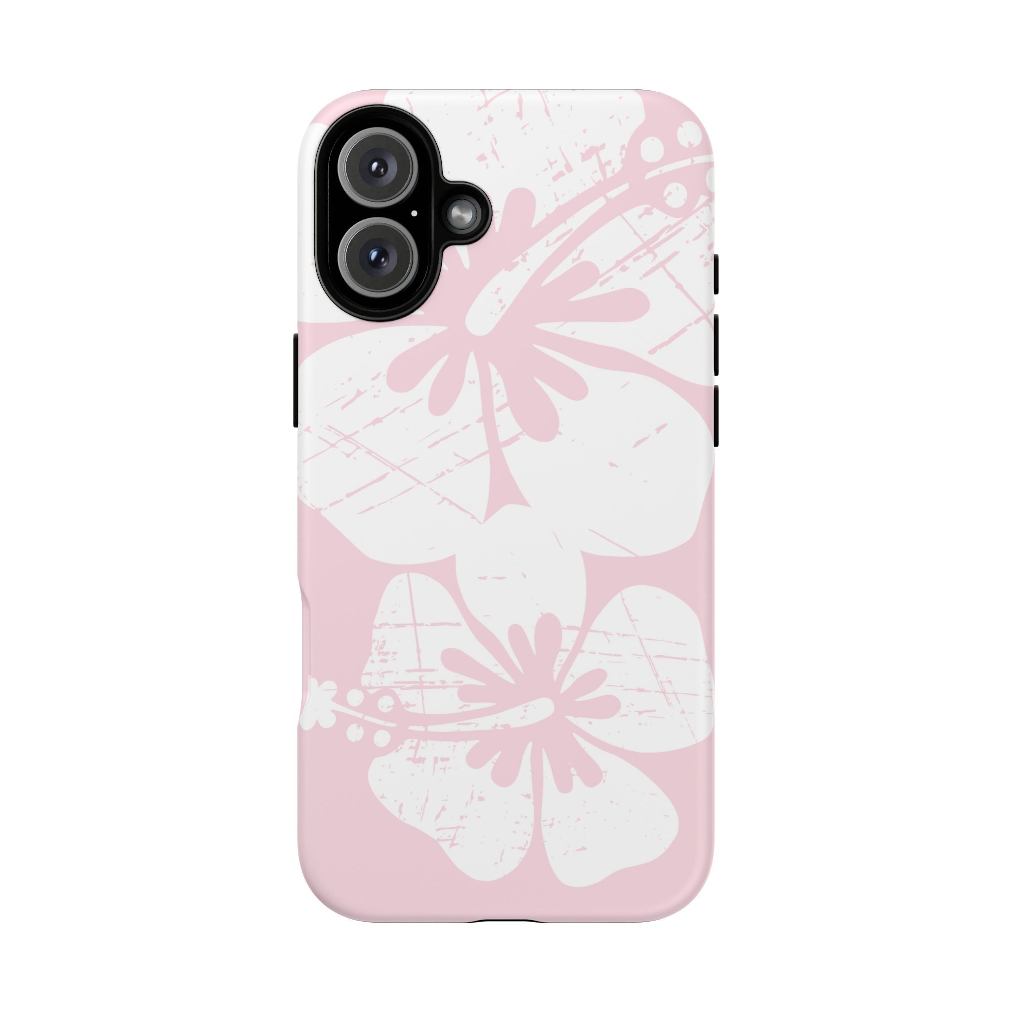 "The Classic Hibiscus"  Phone Case - Distressed Pink