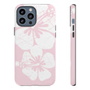 "The Classic Hibiscus"  Phone Case - Distressed Pink