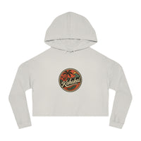 "Kahakai Hibiscus" Cropped Hoodie Sweatshirt
