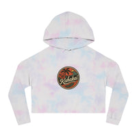 "Kahakai Hibiscus" Cropped Hoodie Sweatshirt