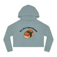 Sun, Surf, Spam Musubi Cropped Hoodie Sweatshirt