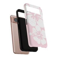 "The Classic Hibiscus"  Phone Case - Distressed Pink