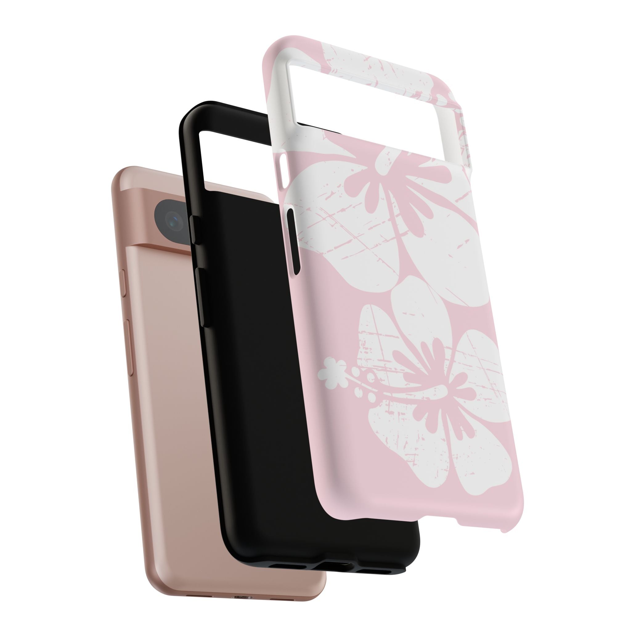 "The Classic Hibiscus"  Phone Case - Distressed Pink