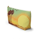 " The Californian"  Accessory Pouch w T-bottom - Black and White