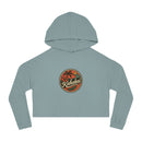 "Kahakai Hibiscus" Cropped Hoodie Sweatshirt