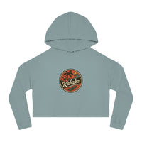 "Kahakai Hibiscus" Cropped Hoodie Sweatshirt