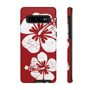 "The Classic Hibiscus" Phone Case -  Destressed Red