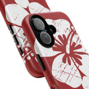 "The Classic Hibiscus" Phone Case -  Destressed Red
