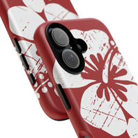 "The Classic Hibiscus" Phone Case -  Destressed Red