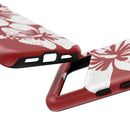 "The Classic Hibiscus" Phone Case -  Destressed Red