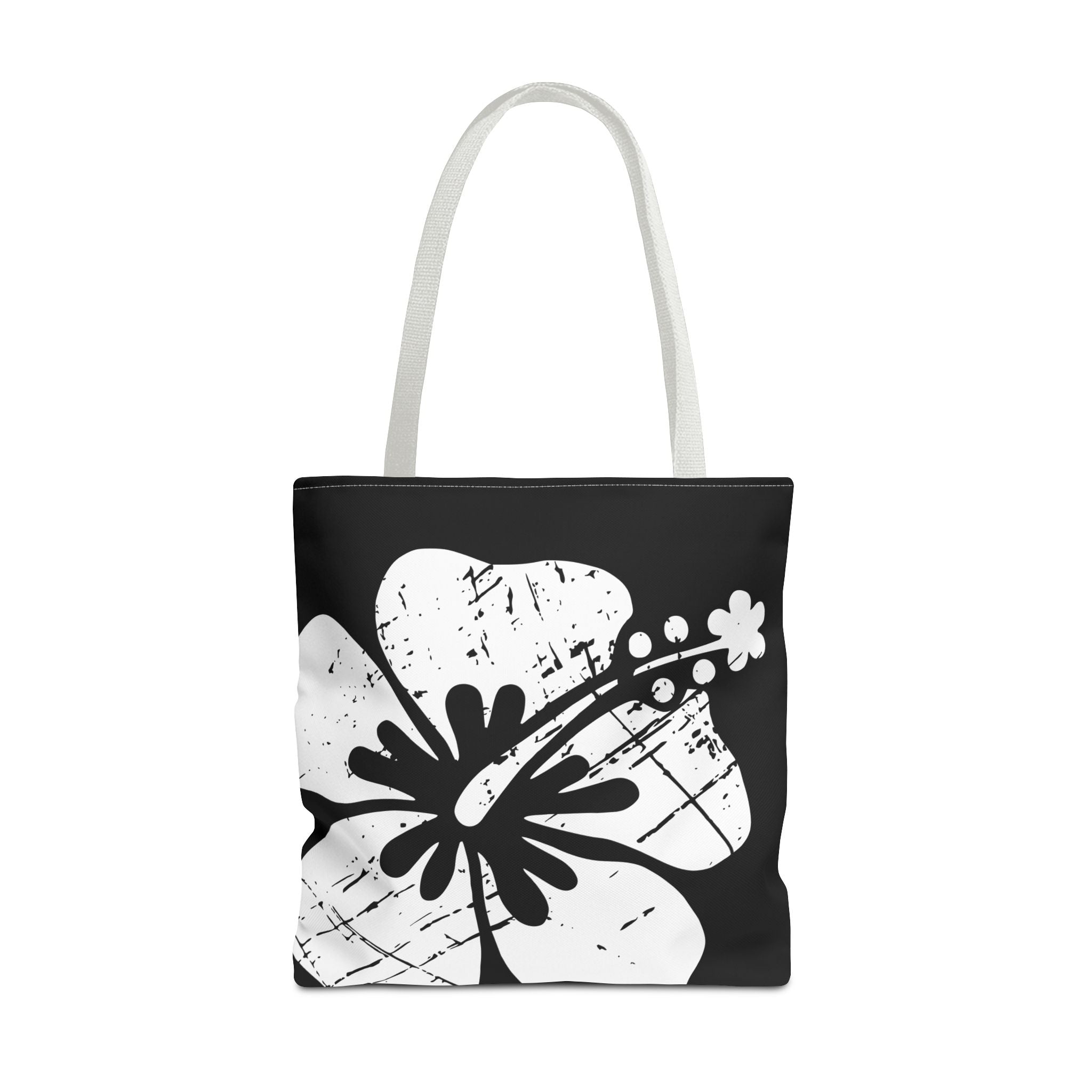 Kahakai The Classic Hibiscus Tote Bag - Distressed Black