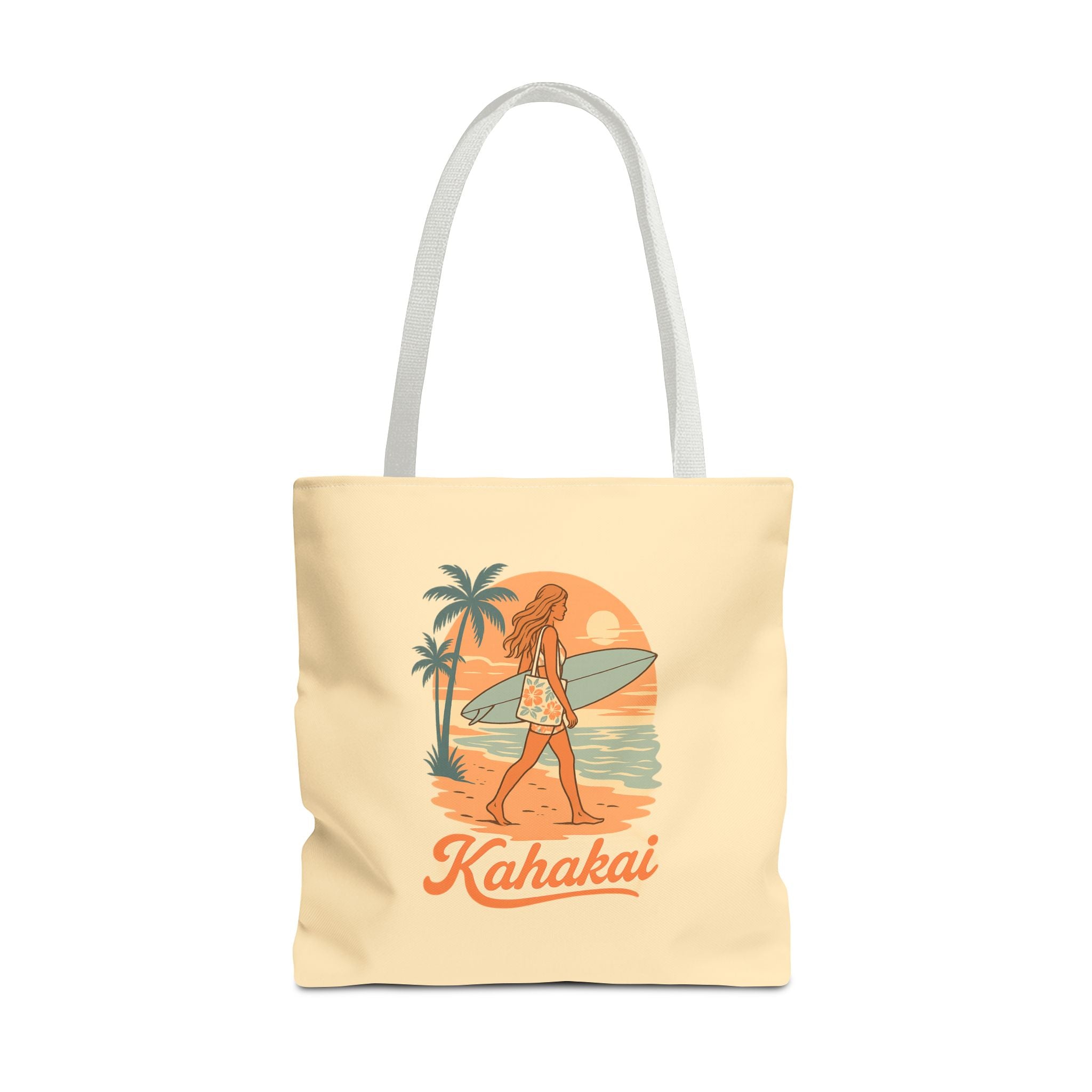 Kahakai Surfer Girl Tote Bag