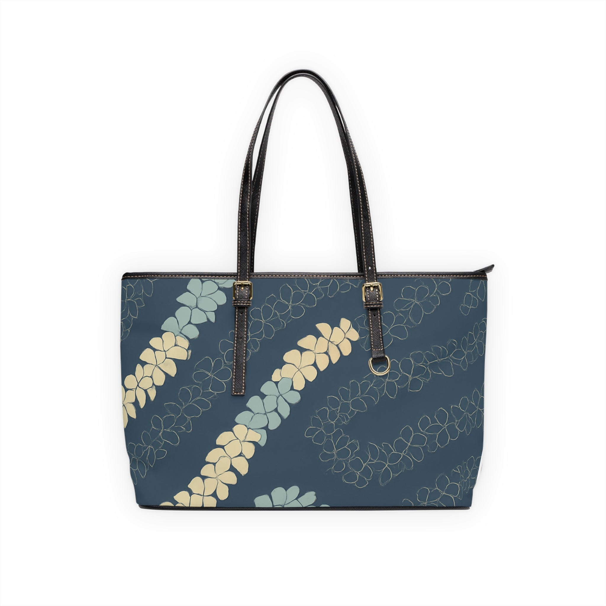 Kahakai "Puakenikeni" PU Leather Shoulder Bag - Ocean Tones