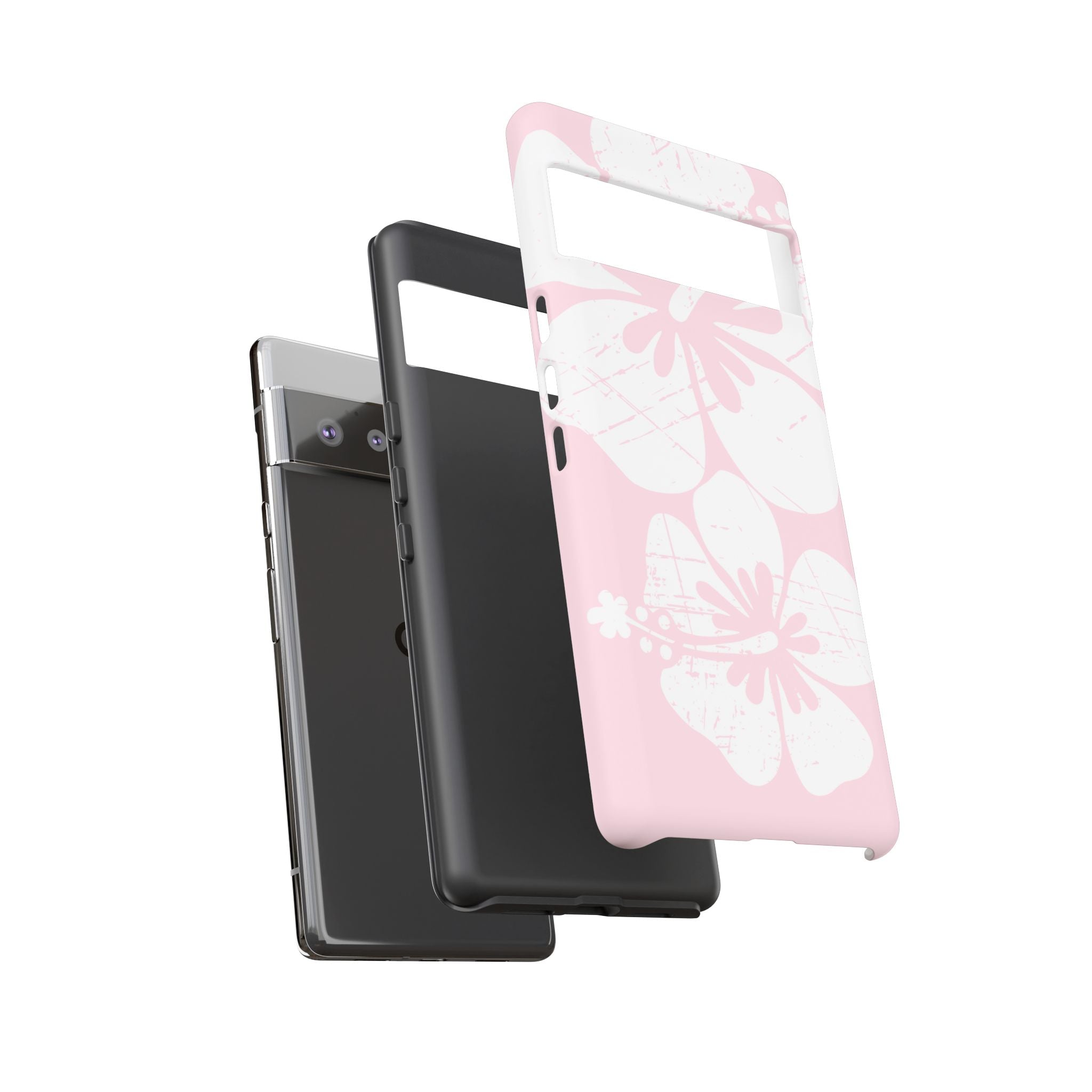 "The Classic Hibiscus"  Phone Case - Distressed Pink