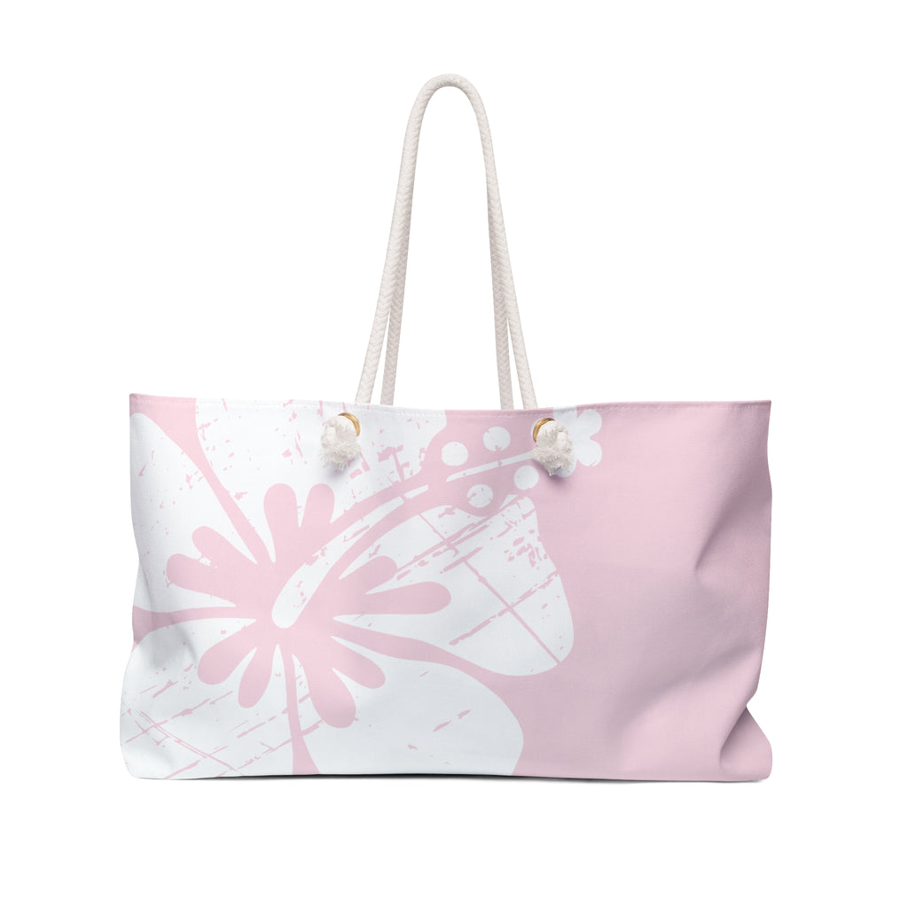 Kahakai "The Classic Hibiscus" Beach Bag - Distressed Pink