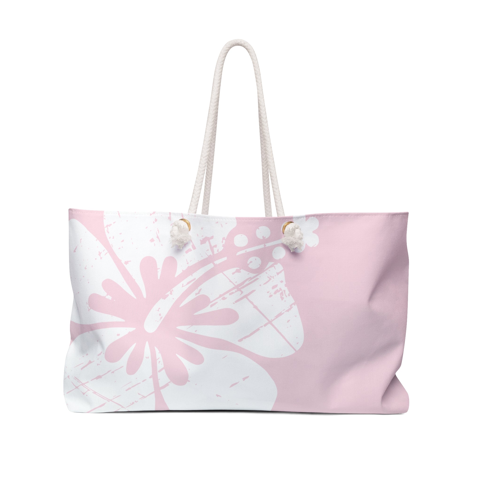 Kahakai "The Classic Hibiscus" Beach Bag - Distressed Pink