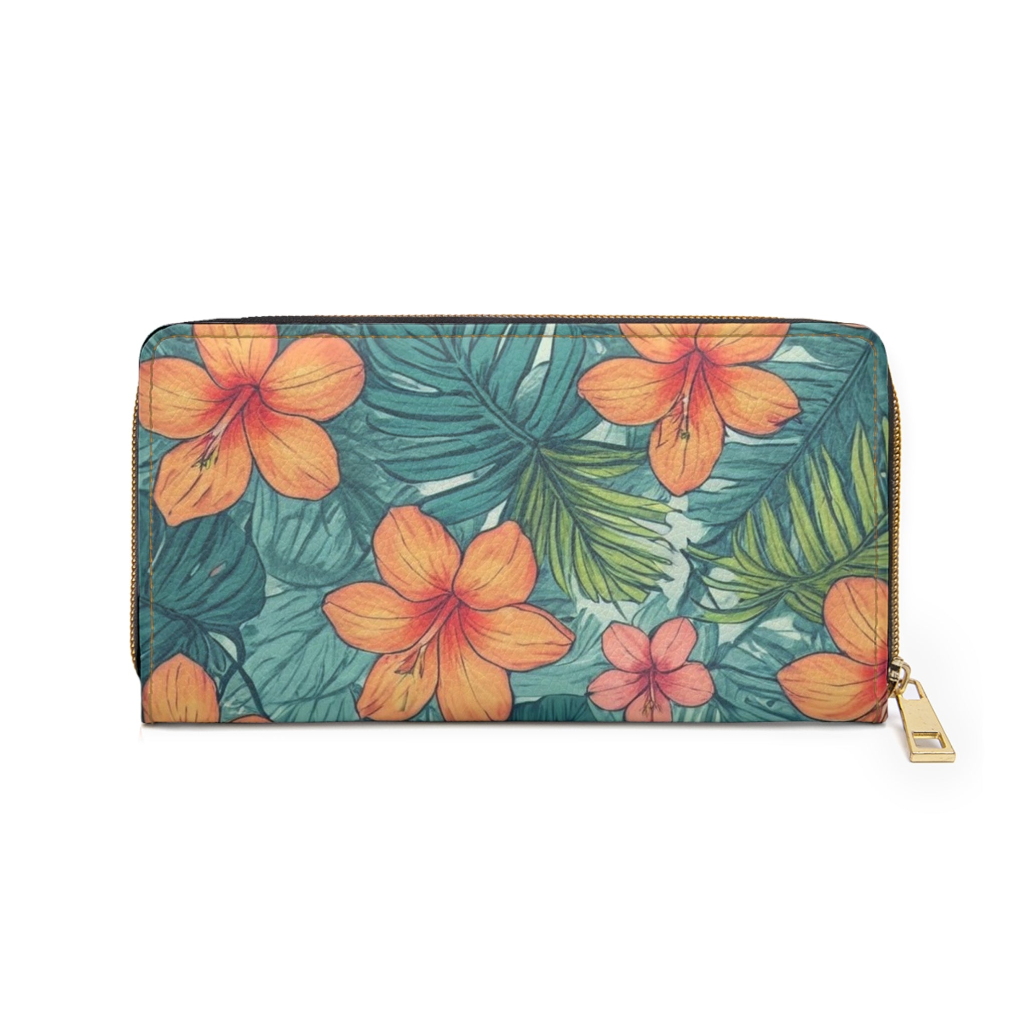 "Tropical Vibes" Zipper Wallet