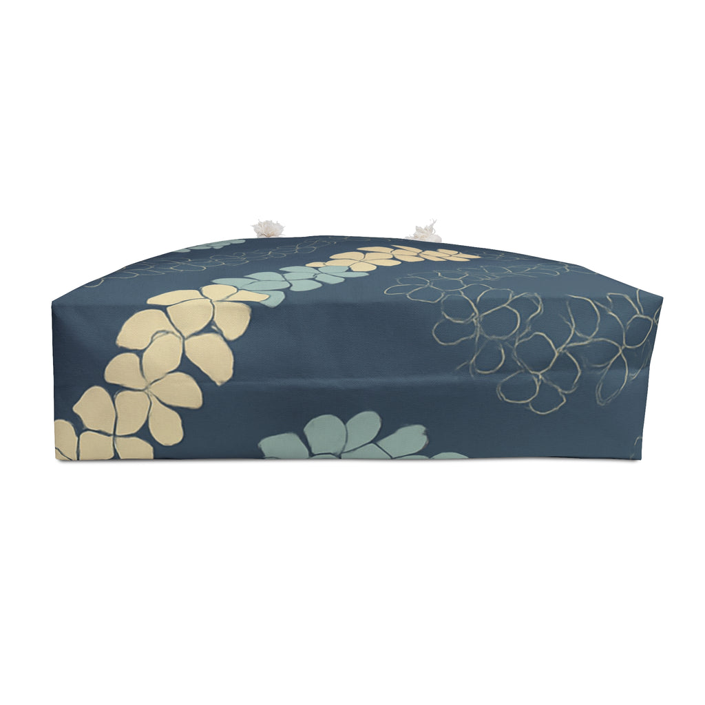 Kahakai Puakenikeni Beach Bag- Ocean Tones