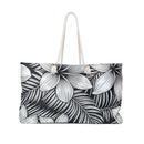 "The Plumeria"  Beach Bag - Black and White