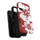 "The Classic Hibiscus" Phone Case -  Destressed Red