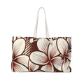 Kahakai "The Plumeria"  Beach Bag - Mono Red
