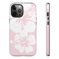 "The Classic Hibiscus"  Phone Case - Distressed Pink