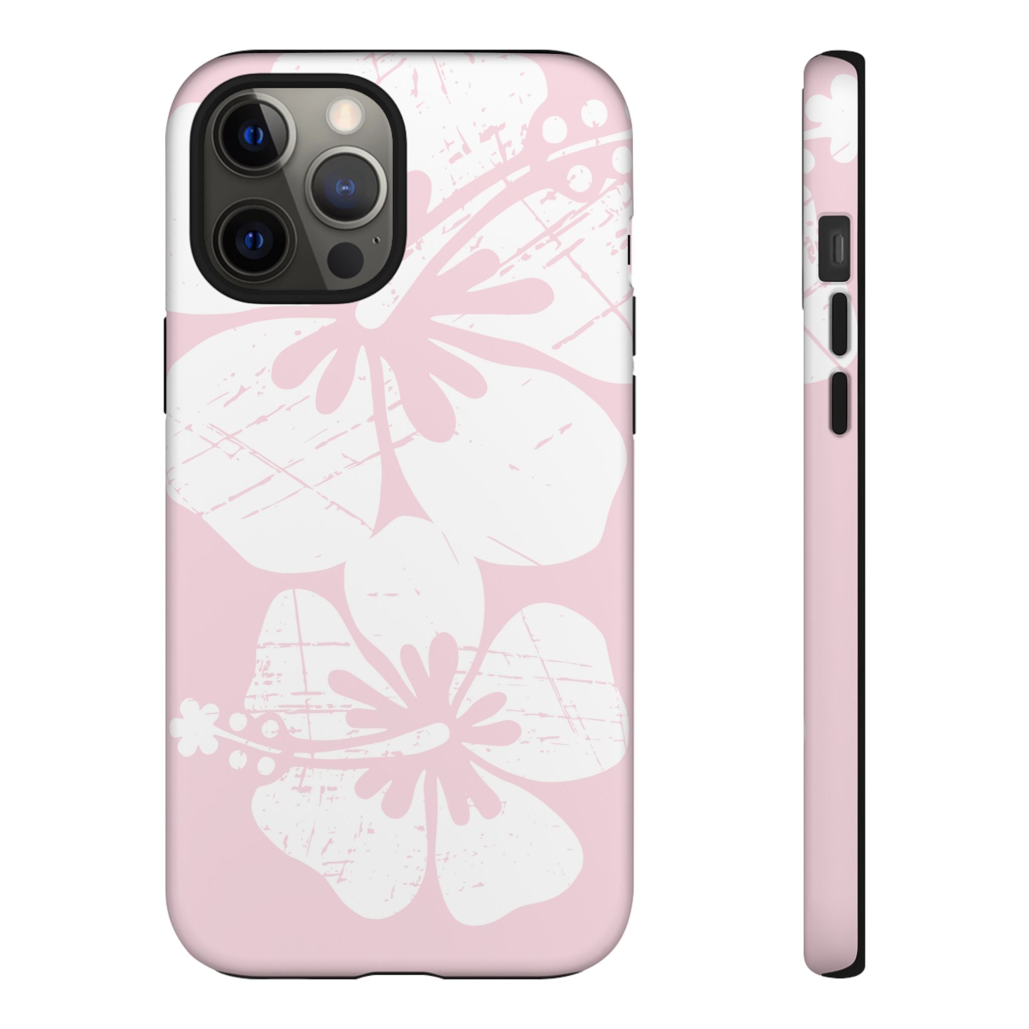 "The Classic Hibiscus"  Phone Case - Distressed Pink