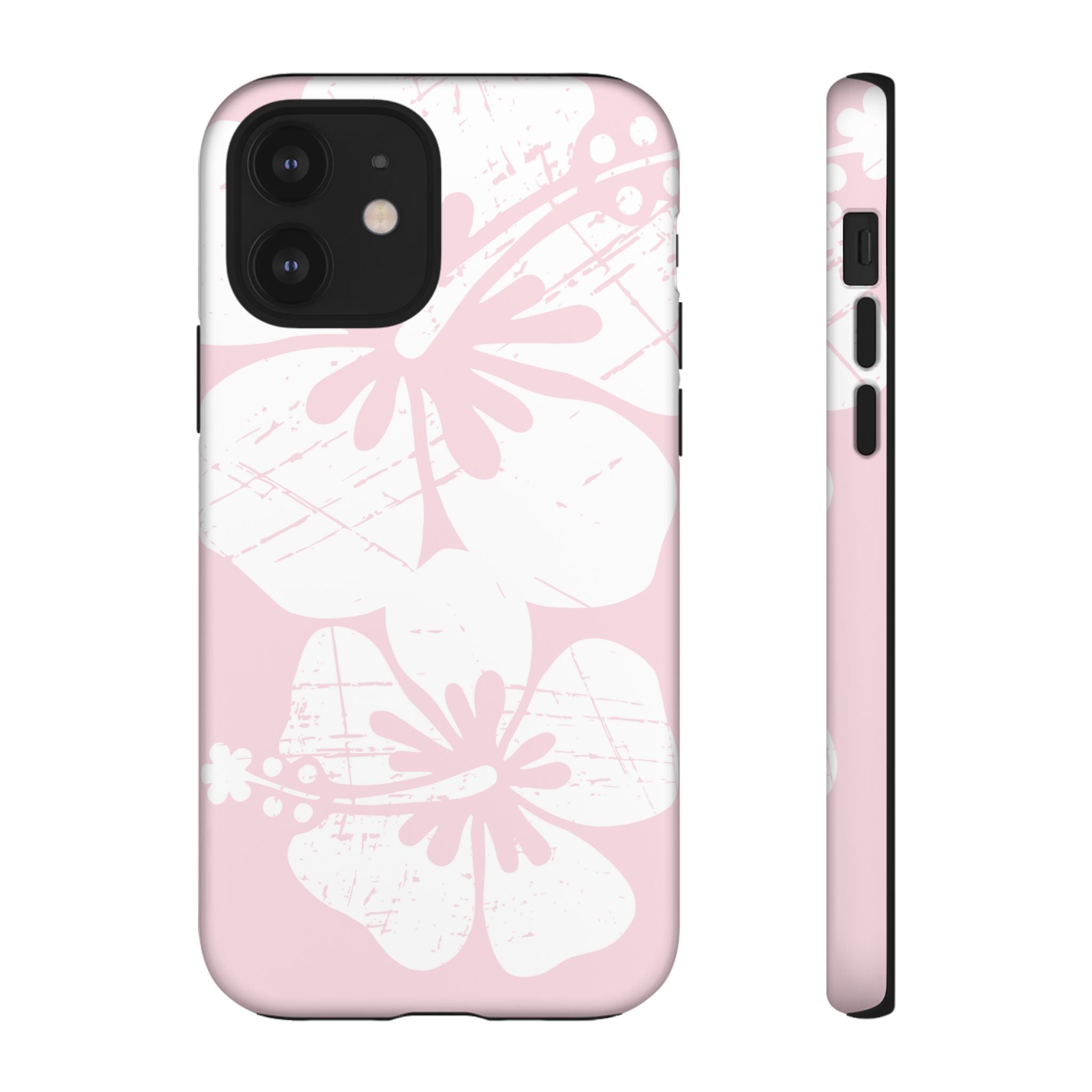 "The Classic Hibiscus"  Phone Case - Distressed Pink