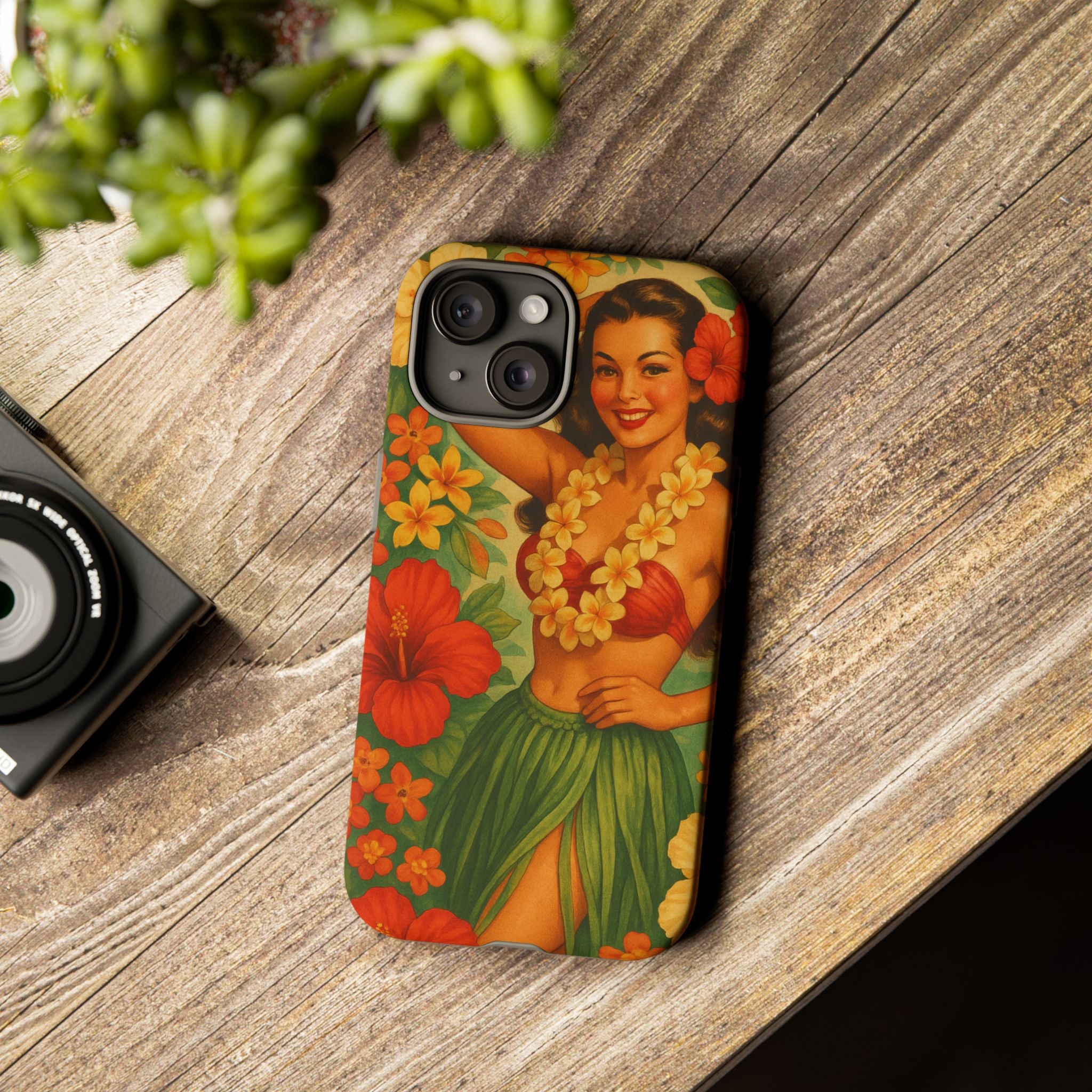 “Vintage Hula Bloom” Phone Case