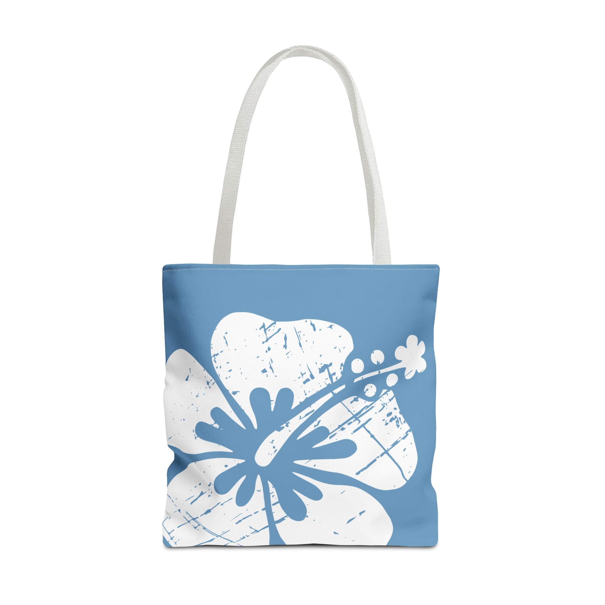 Kahakai The Classic Hibiscus Tote Bag - Distressed Blue