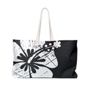 "The Classic Hibiscus" Beach Bag - Distressed Black