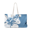 "The Classic Hibiscus" Beach Bag - Distressed Blue