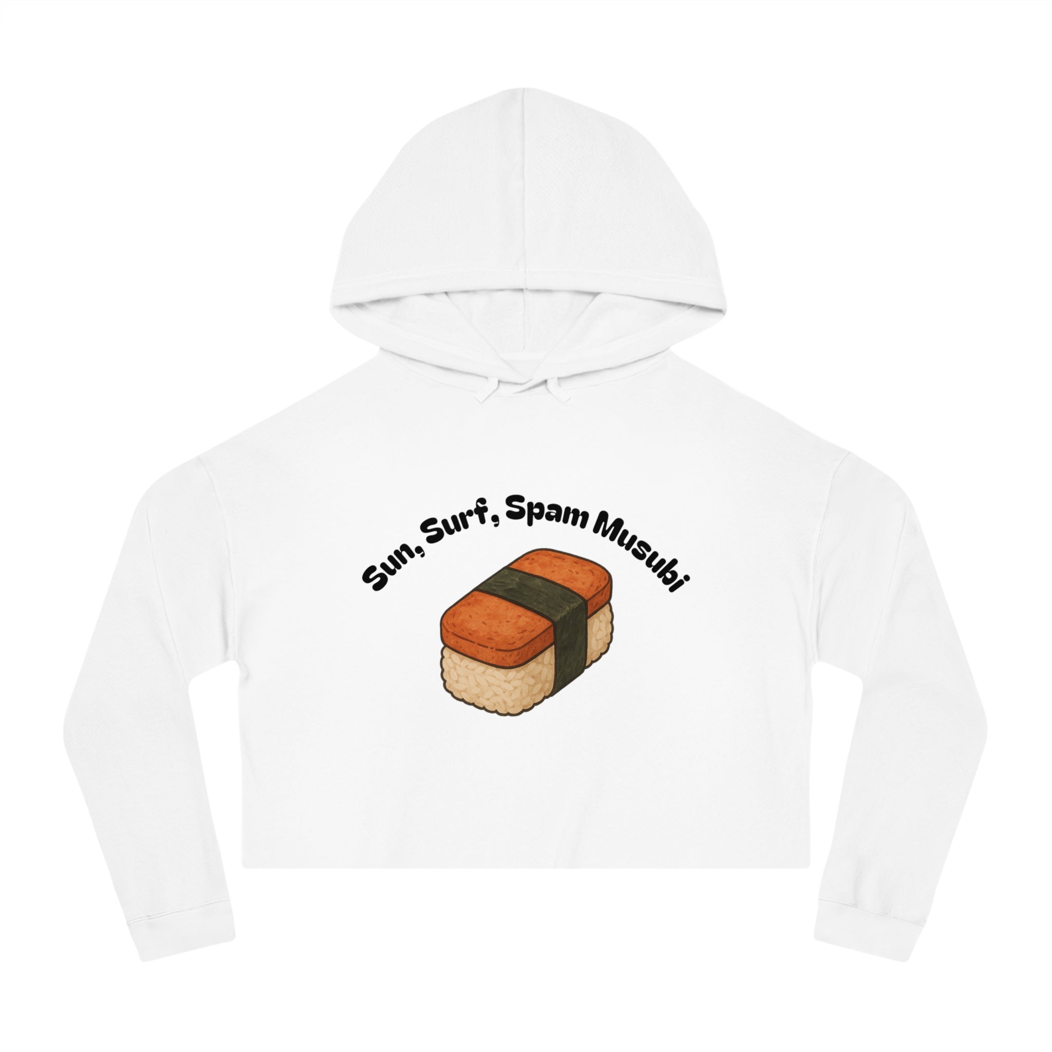 Sun, Surf, Spam Musubi Cropped Hoodie Sweatshirt