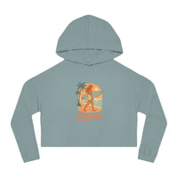 "Surfer Girl" Cropped Hoodie Sweatshirt