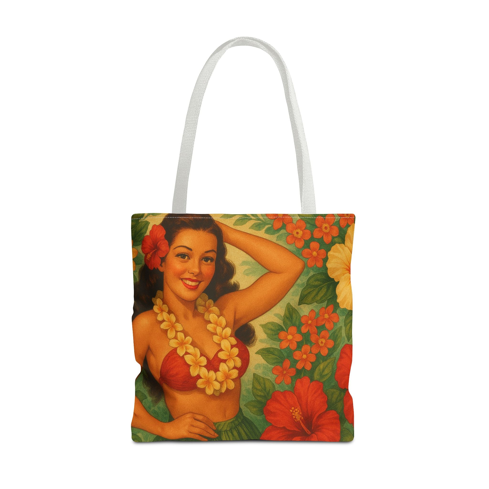 Kahakai Vintage Hula Bloom Tote Bag