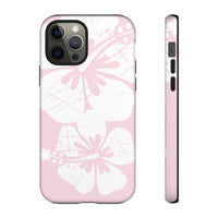 "The Classic Hibiscus"  Phone Case - Distressed Pink