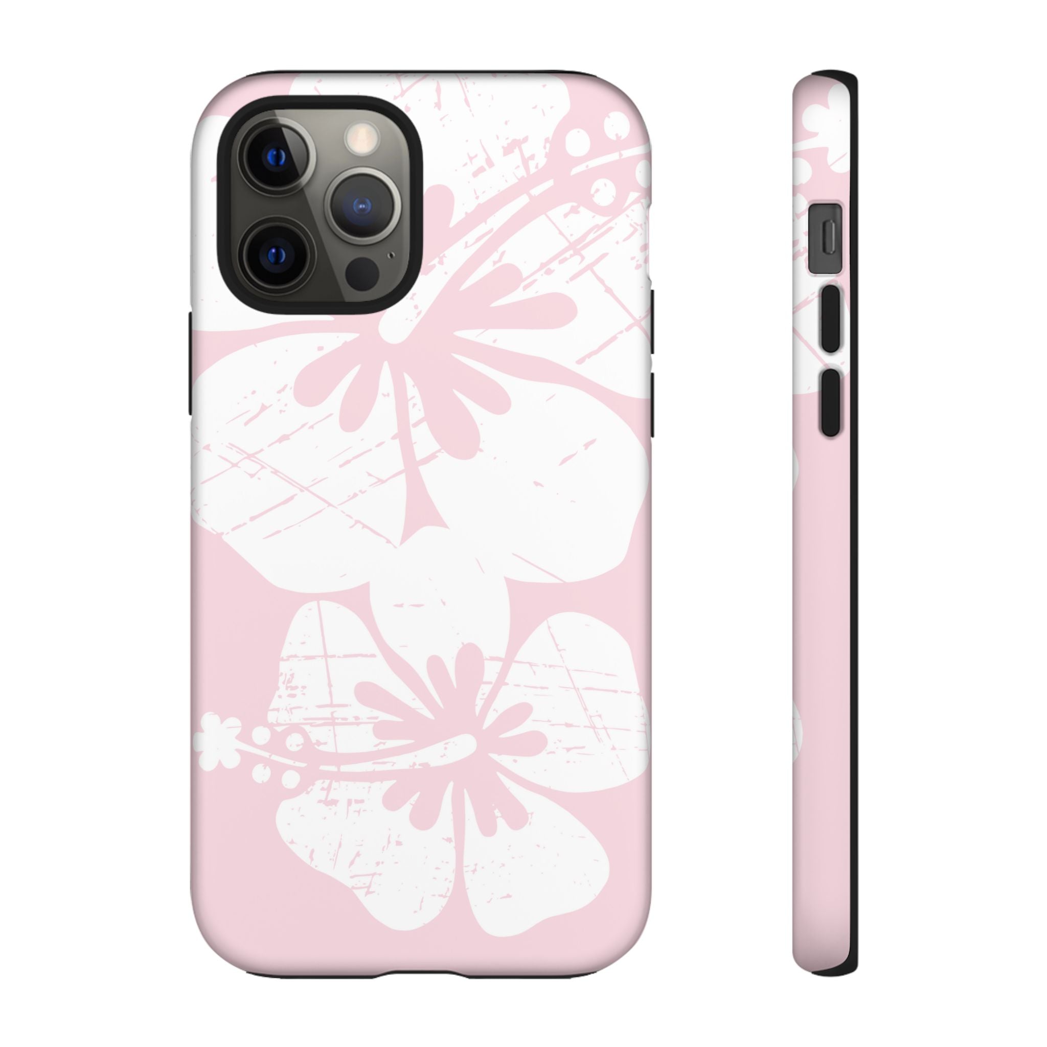 "The Classic Hibiscus"  Phone Case - Distressed Pink
