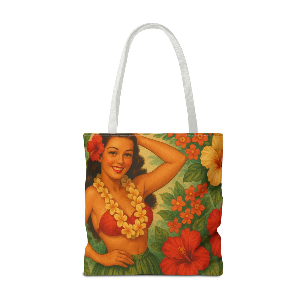 Kahakai Vintage Hula Bloom Tote Bag