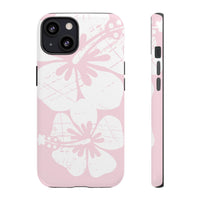 "The Classic Hibiscus"  Phone Case - Distressed Pink
