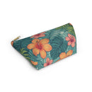 "Tropical Vibes" Accessory Pouch w T-bottom