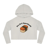 Sun, Surf, Spam Musubi Cropped Hoodie Sweatshirt