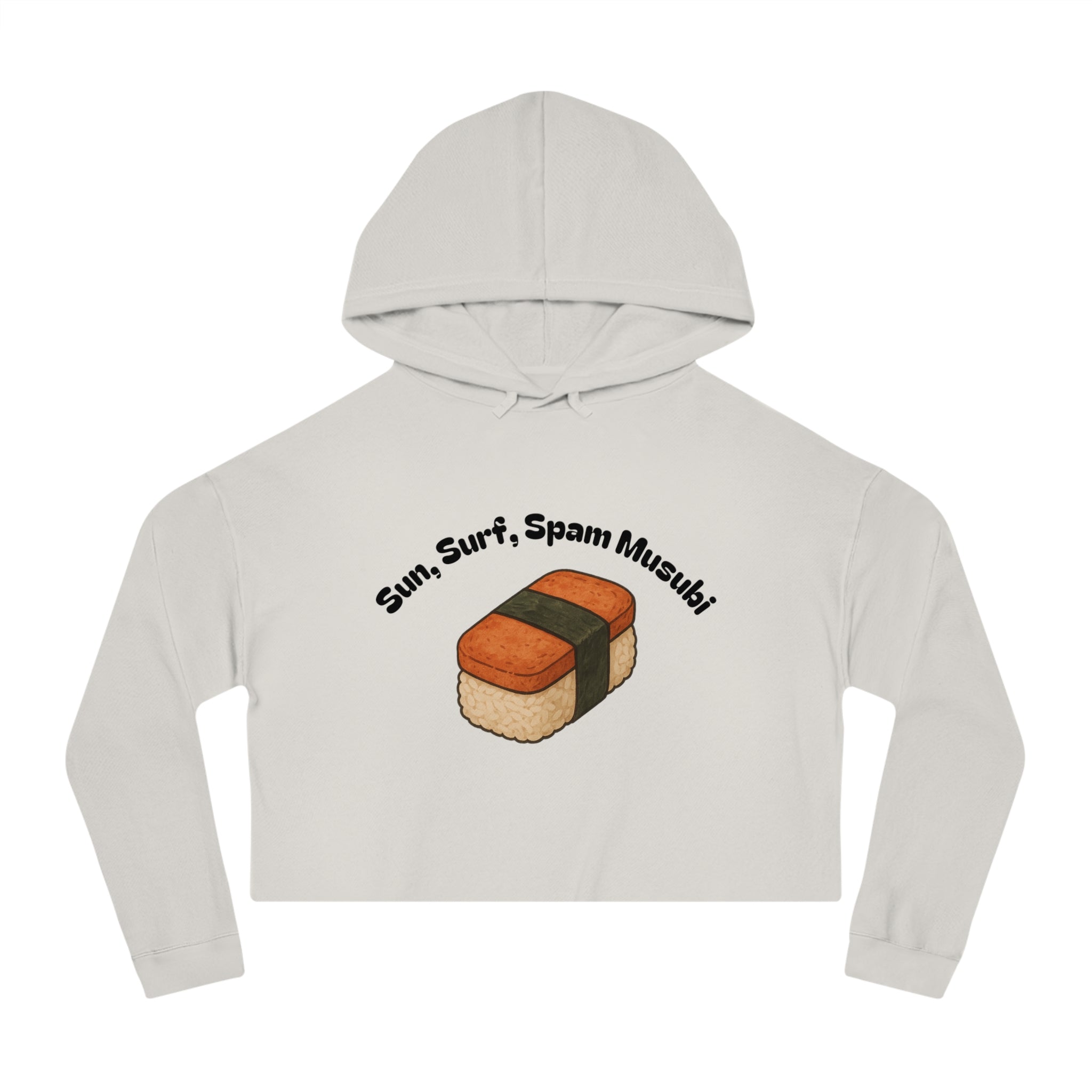 Sun, Surf, Spam Musubi Cropped Hoodie Sweatshirt