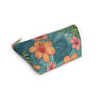 "Tropical Vibes" Accessory Pouch w T-bottom